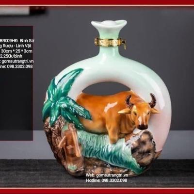BÌNH SỨ ĐỰNG RƯỢU - LINH VẬT